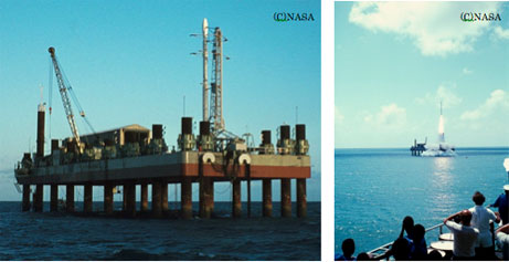 サンマルコ海上発射基地とスカウトロケットの打上げ